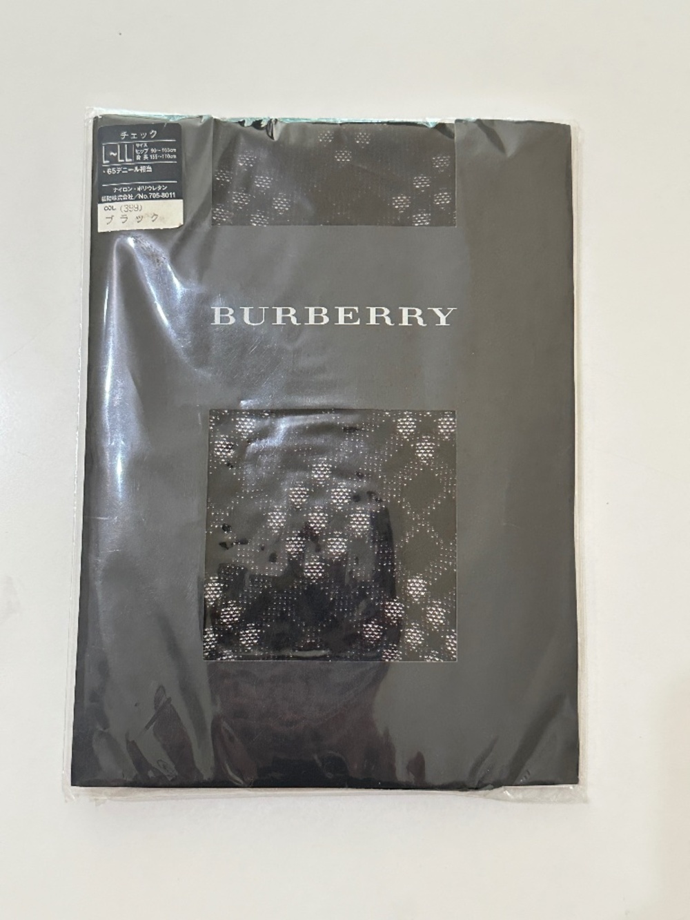 Burberry Plaid Tights Stockings Size L-LL